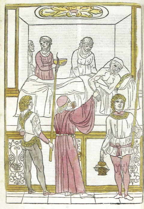 Holzschnitt aus Johannes de Ketham