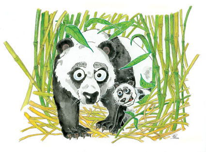 Grosser Pandabaer