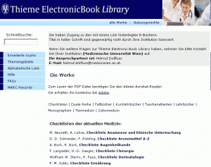 Thieme e-library