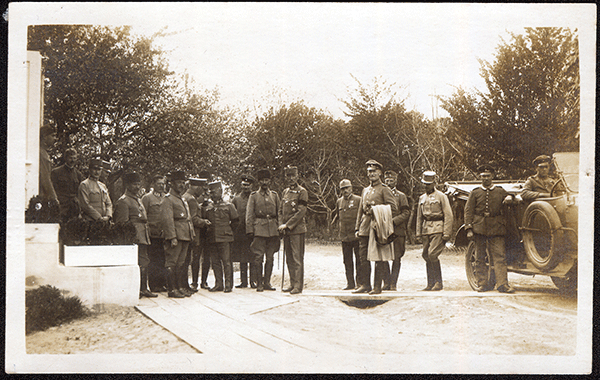 General-Kirchbach---Frontbesuch-von-4-türkischen-Stabsoffizieren-Mai-1917